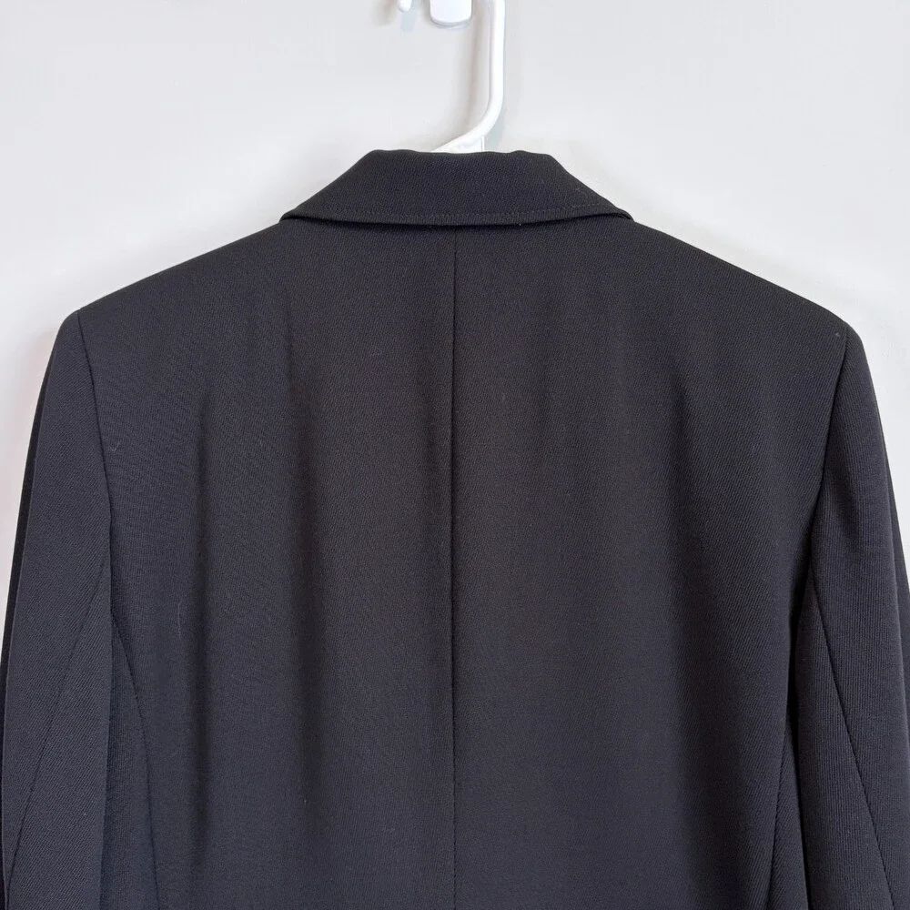 Lauren Ralph Lauren VTG Wool Crest Blazer Gold Button Preppy 90s Black Size 10 - Picture 15 of 16